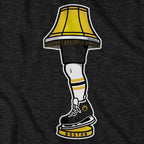 Boston Hockey Holiday Leg Lamp T-Shirt - Chowdaheadz