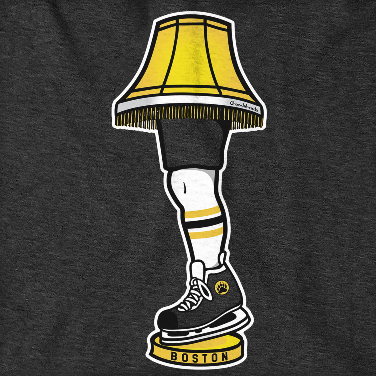 Boston Hockey Holiday Leg Lamp Hoodie - Chowdaheadz