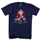 Three Point Stance Santa T-Shirt - Chowdaheadz