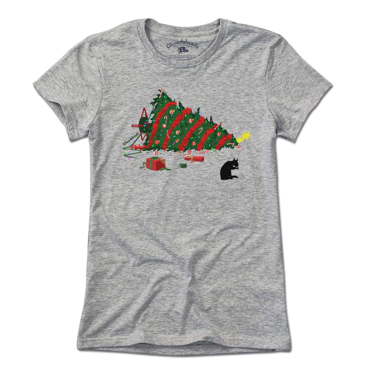 Christmas CATastrophe T-Shirt - Chowdaheadz