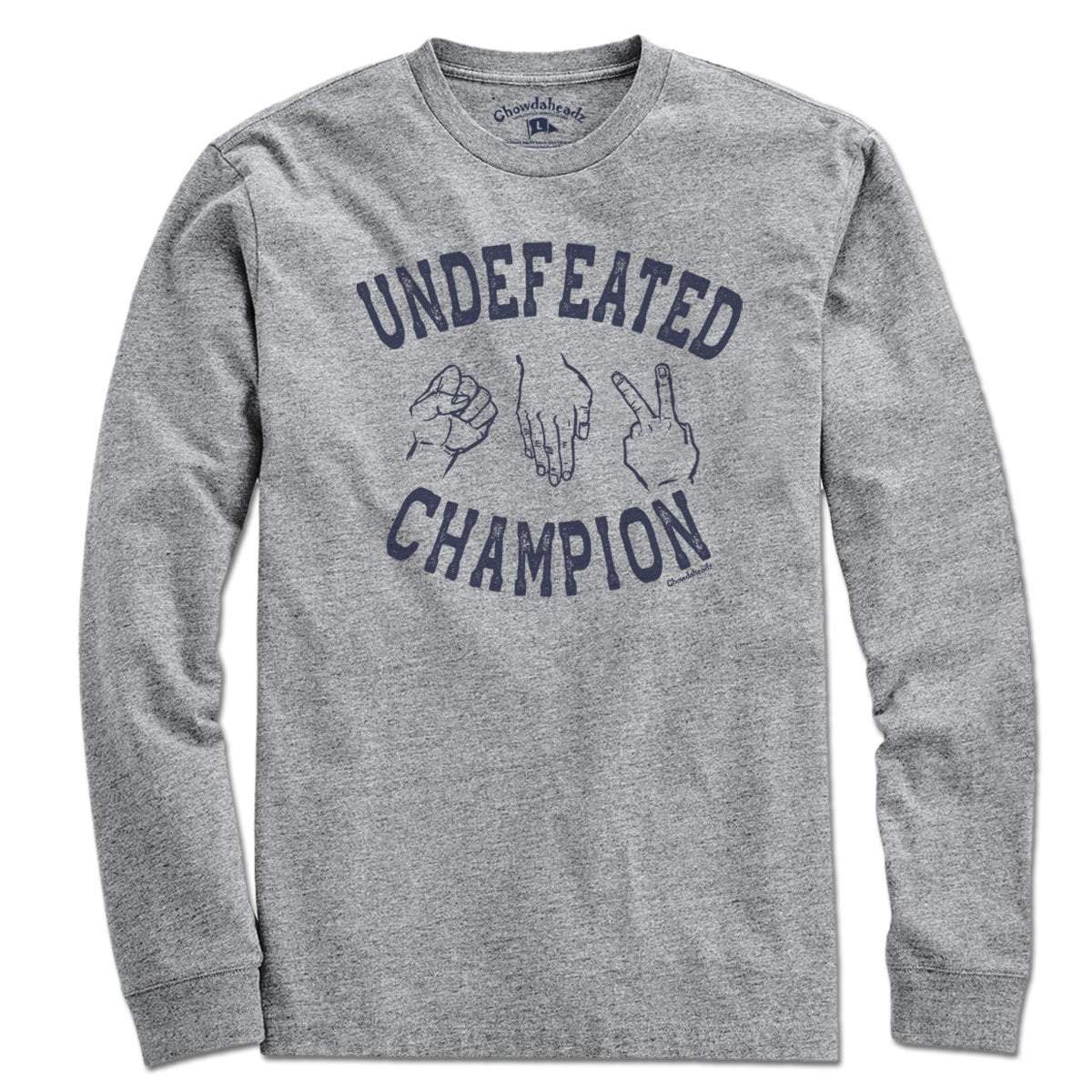 Undefeated Rock Paper Scissors Champion T-Shirt - Chowdaheadz