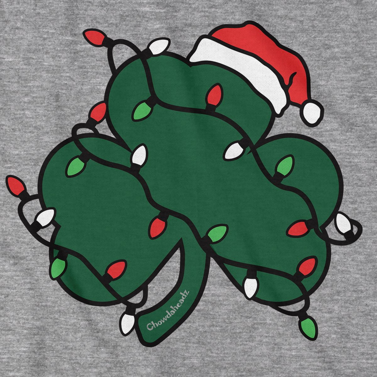 Shamrock Holiday Lights T-Shirt - Chowdaheadz