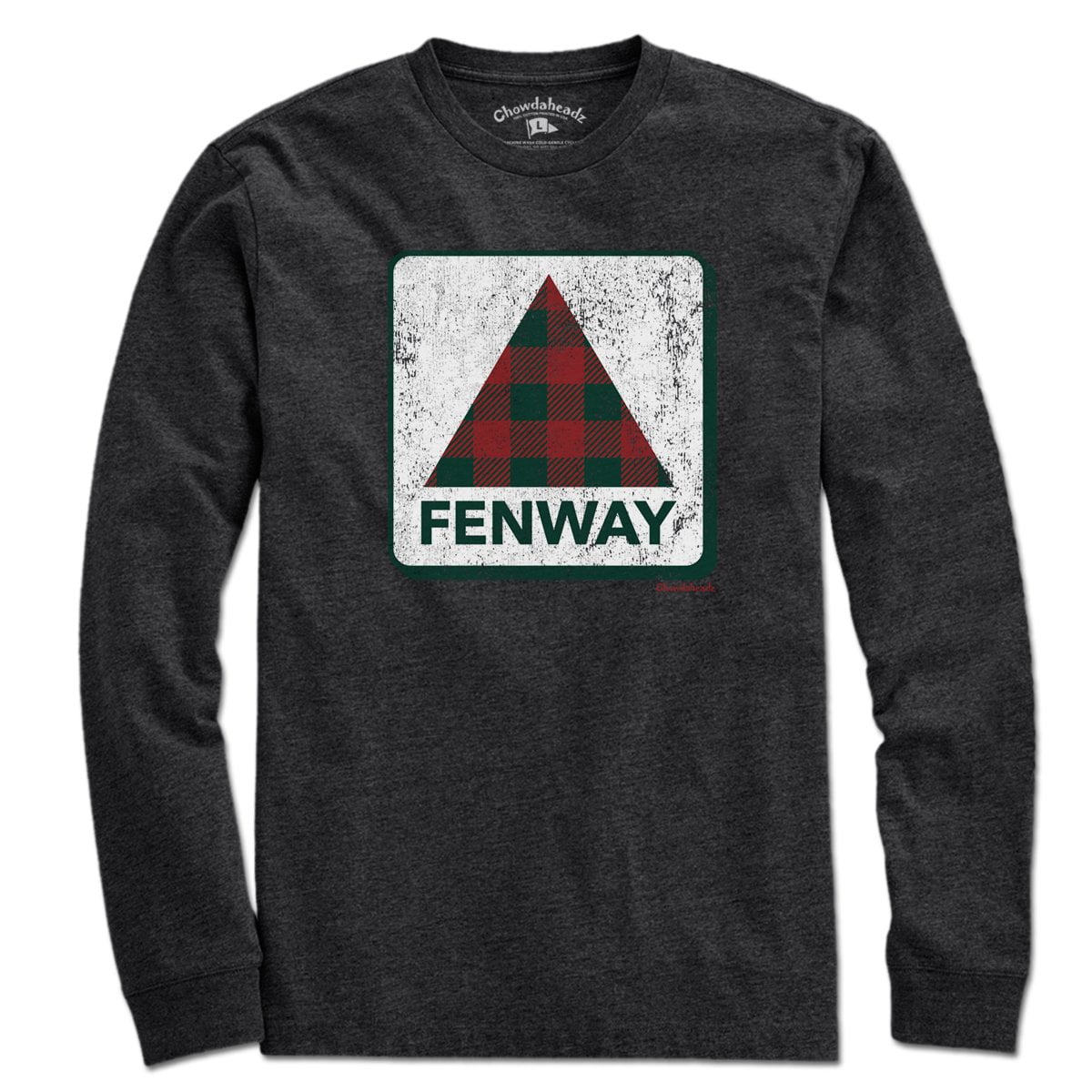 Holiday Plaid Fenway Sign T-Shirt - Chowdaheadz