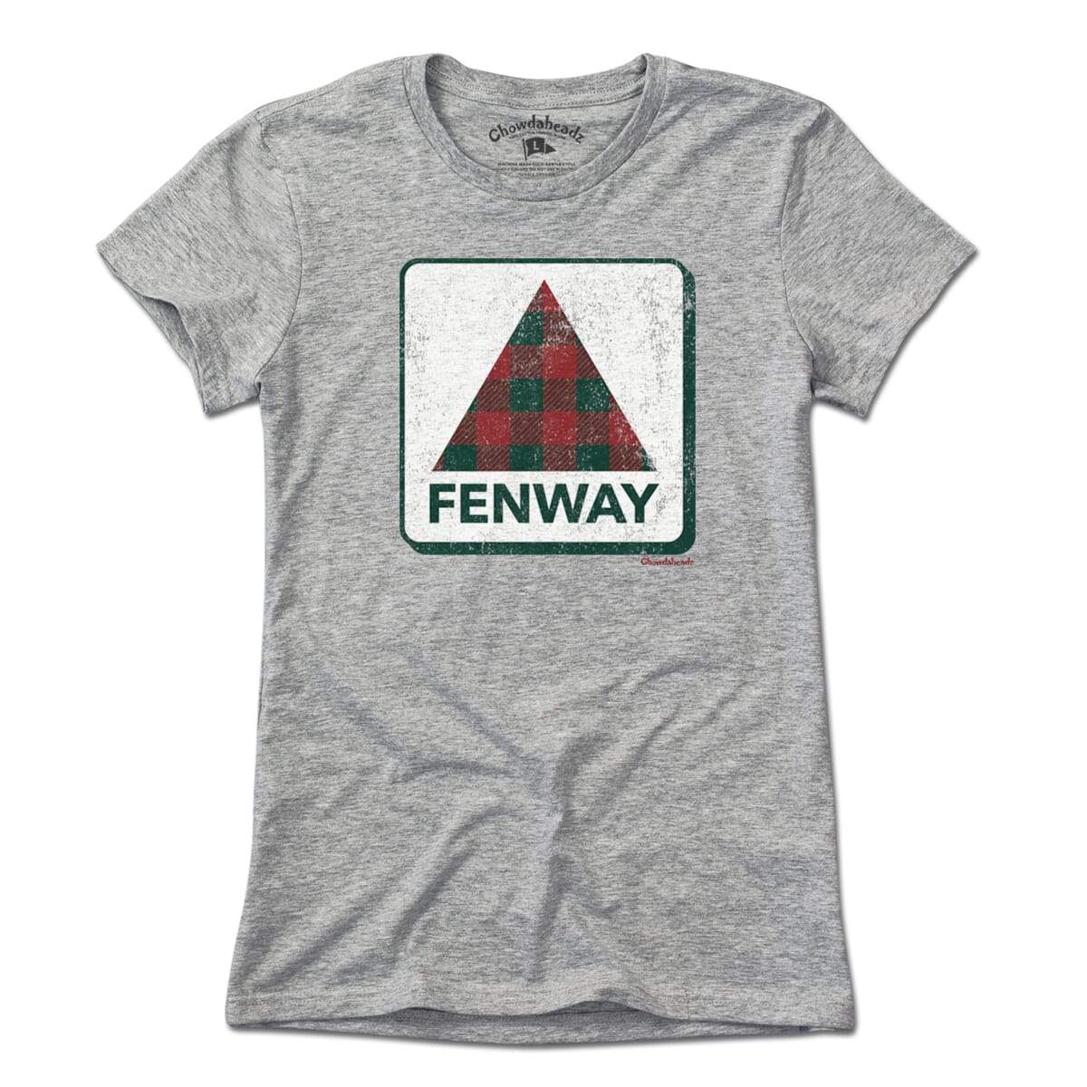 Holiday Plaid Fenway Sign T-Shirt - Chowdaheadz