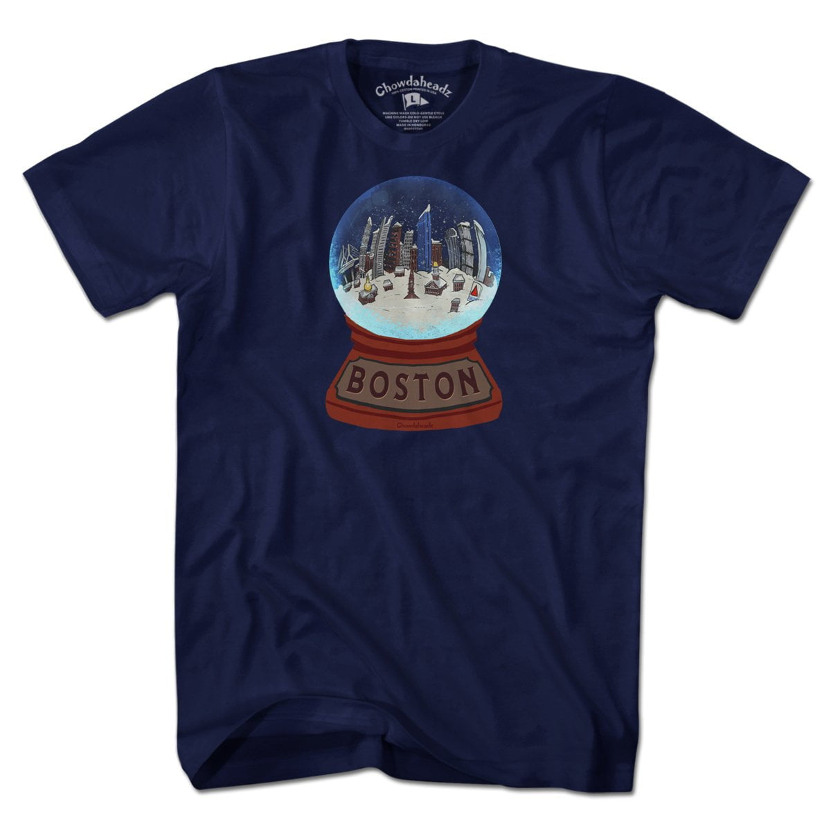 Boston Snow Globe T-Shirt - Chowdaheadz