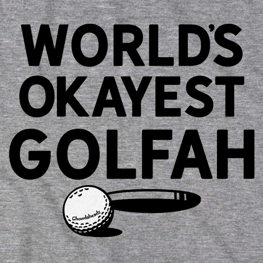 World's Okayest Golfah Lightweight Hoodie - Chowdaheadz