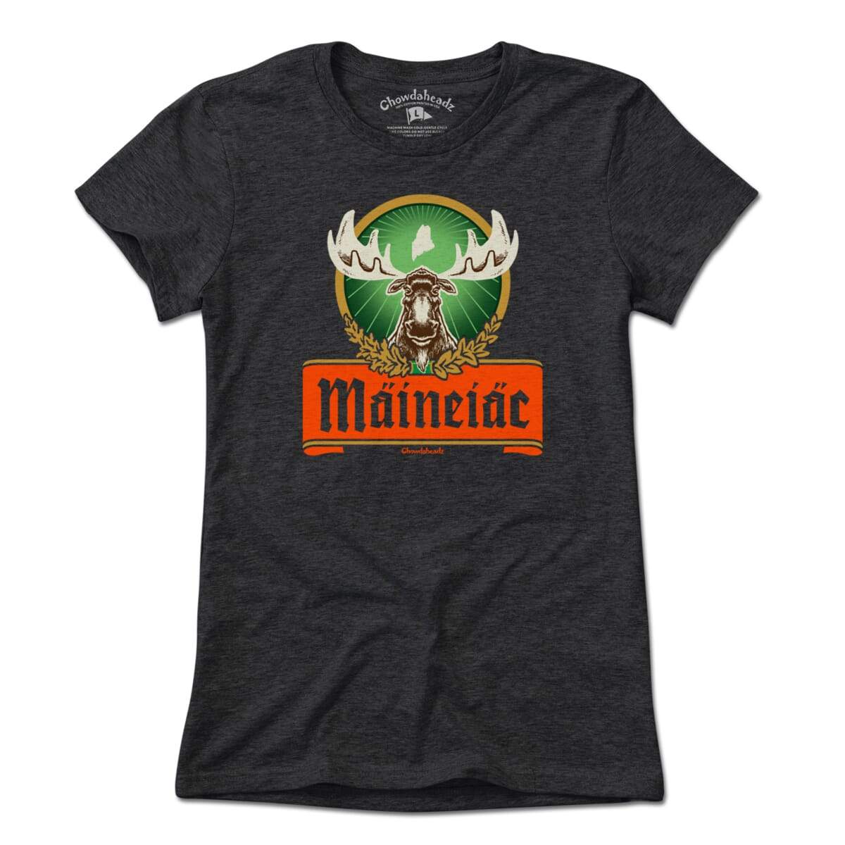 Maineiac Label T-Shirt - Chowdaheadz