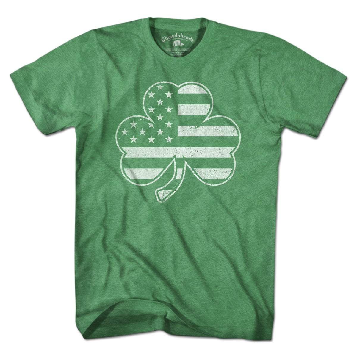 Shamrock Stars & Stripes Tonal T-Shirt - Chowdaheadz