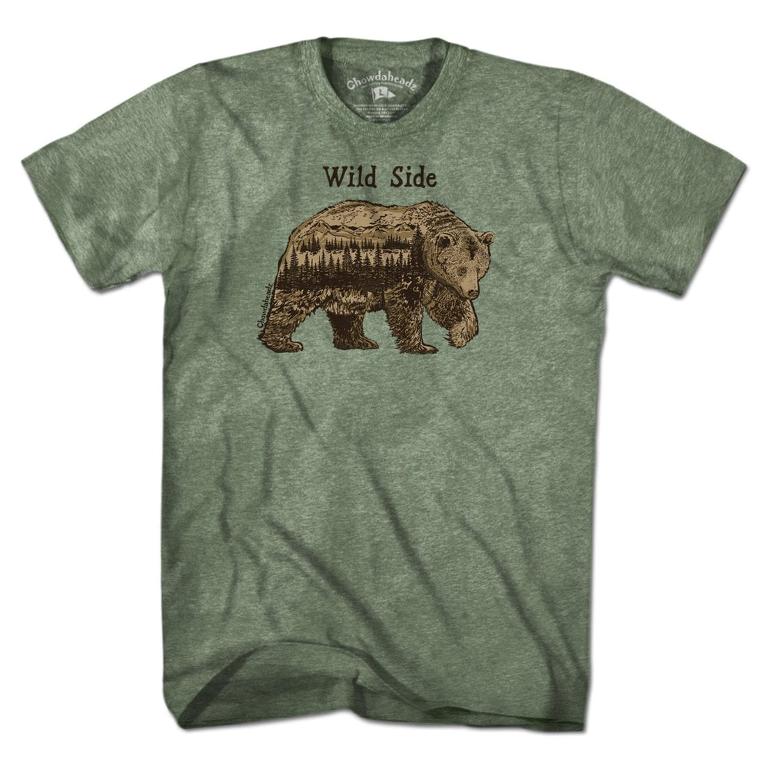 Wild Side Bear T-Shirt - Chowdaheadz