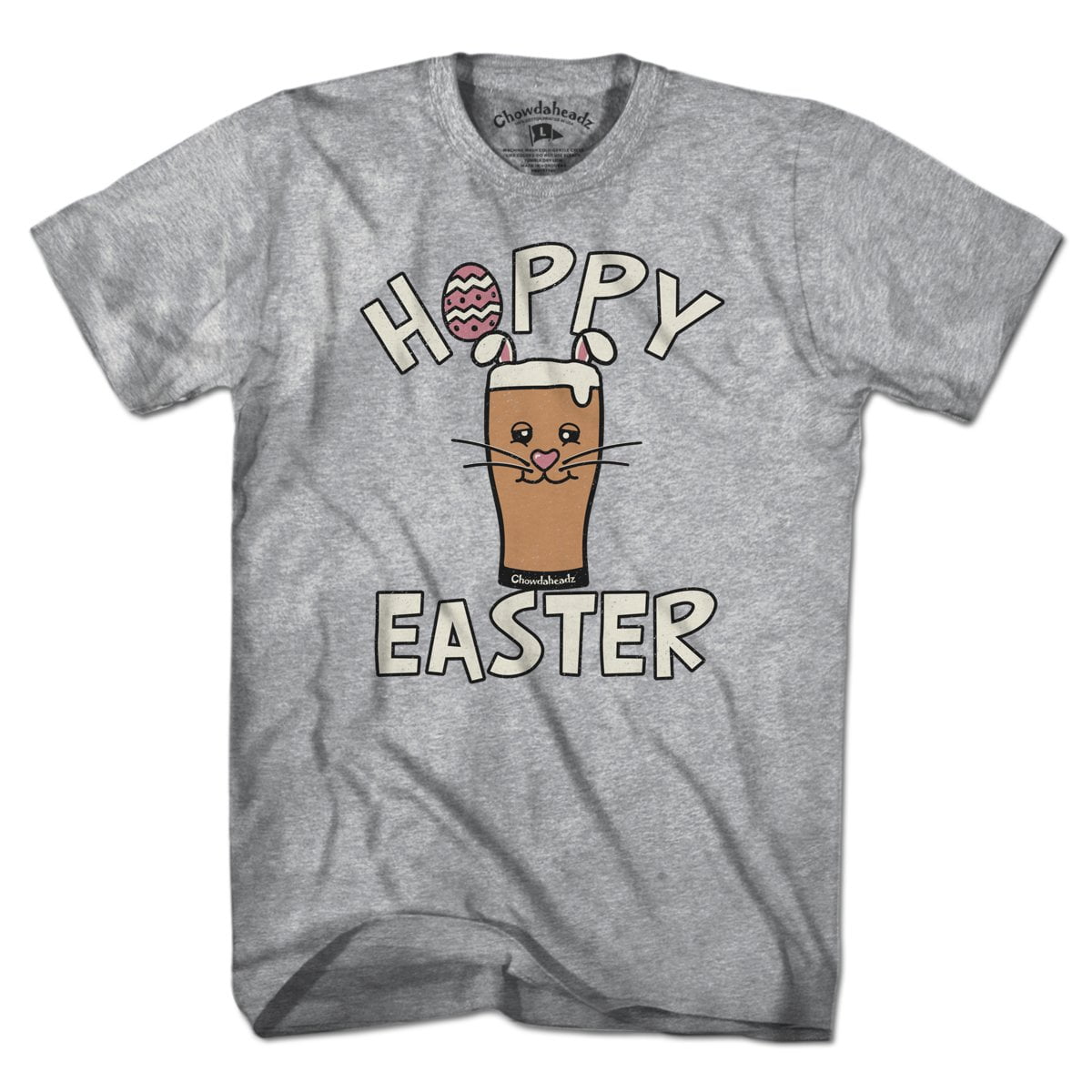 Hoppy Easter Pint Glass T-shirt - Chowdaheadz