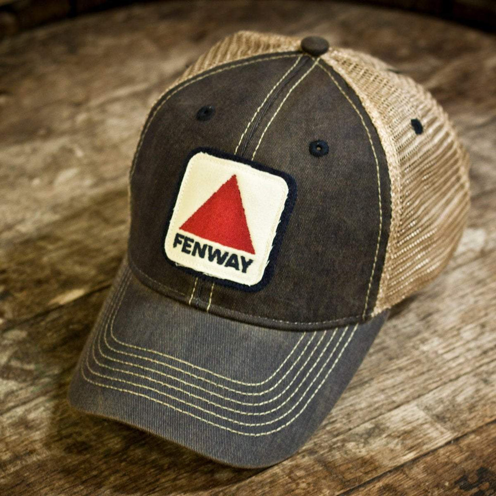 Fenway Patch "Dirty Water" Mesh Trucker Navy Hat — lifestyle view