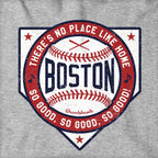 Boston There's No Place Like Home Baseball Hoodie - Chowdaheadz