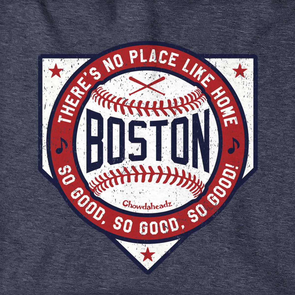 Boston There's No Place Like Home Baseball Hoodie - Chowdaheadz
