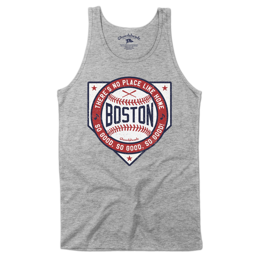 Boston There's No Place Like Home Baseball Men's Tank Top - Chowdaheadz