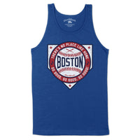 Boston There's No Place Like Home Baseball Men's Tank Top - Chowdaheadz