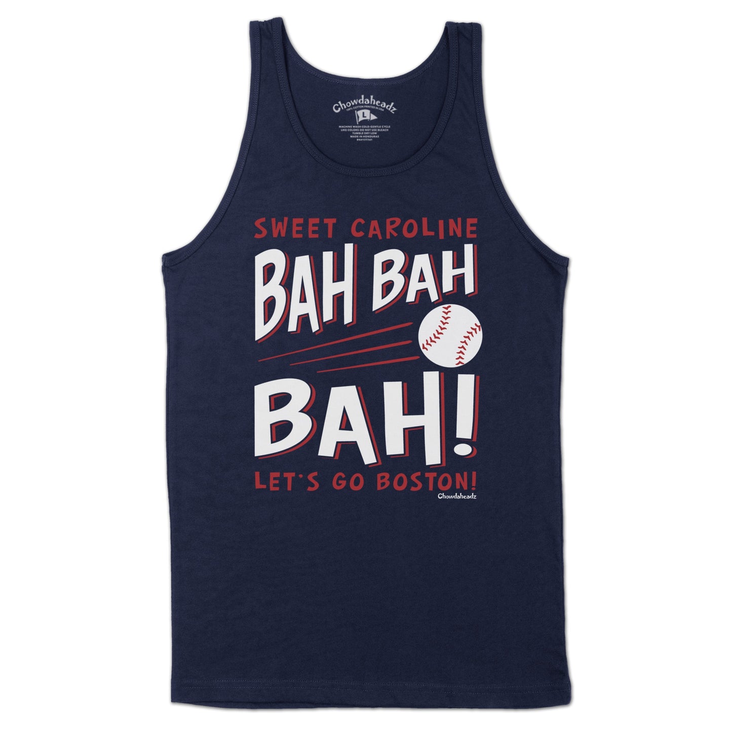 Sweet Caroline Bah Bah Bah Baseball Men's Tank Top - Chowdaheadz