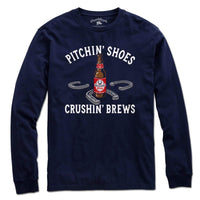 Pitchin' Shoes Crushin' Brews T-Shirt - Chowdaheadz