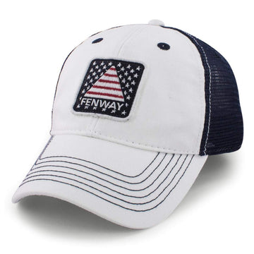 Fenway USA Patch "White Wash" Trucker Hat - Chowdaheadz