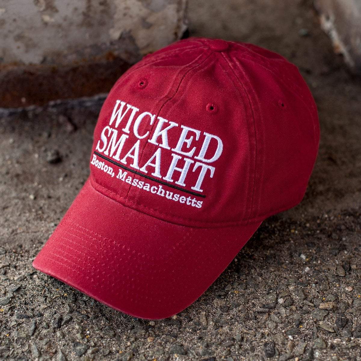 Wicked Smaaht "Pastime" Adjustable Hat - Brick Red - Chowdaheadz