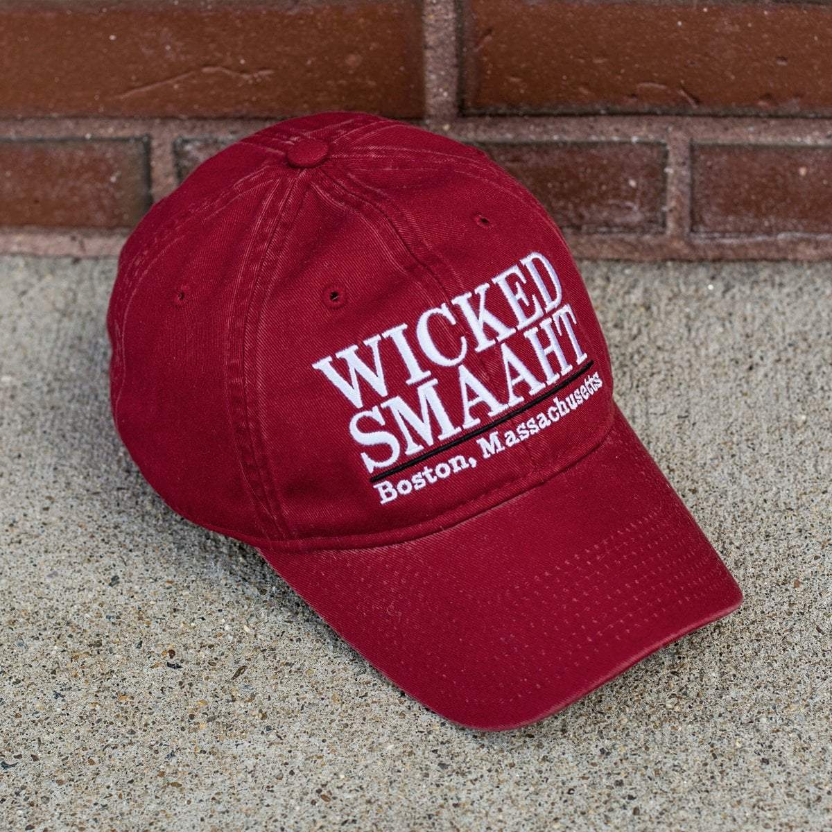 Wicked Smaaht "Pastime" Adjustable Hat - Brick Red - Chowdaheadz