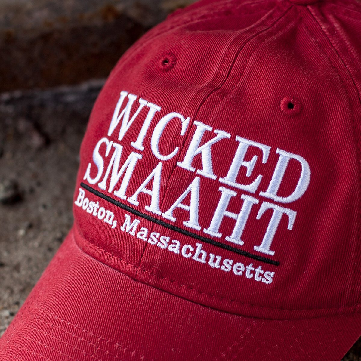 Wicked Smaaht "Pastime" Adjustable Hat - Brick Red - Chowdaheadz