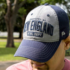 Property of New England "Varsity" Adjustable Hat - Navy - Chowdaheadz