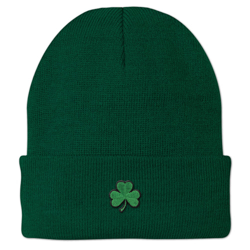 Mini Shamrock Embroidered Cuff Knit - Chowdaheadz