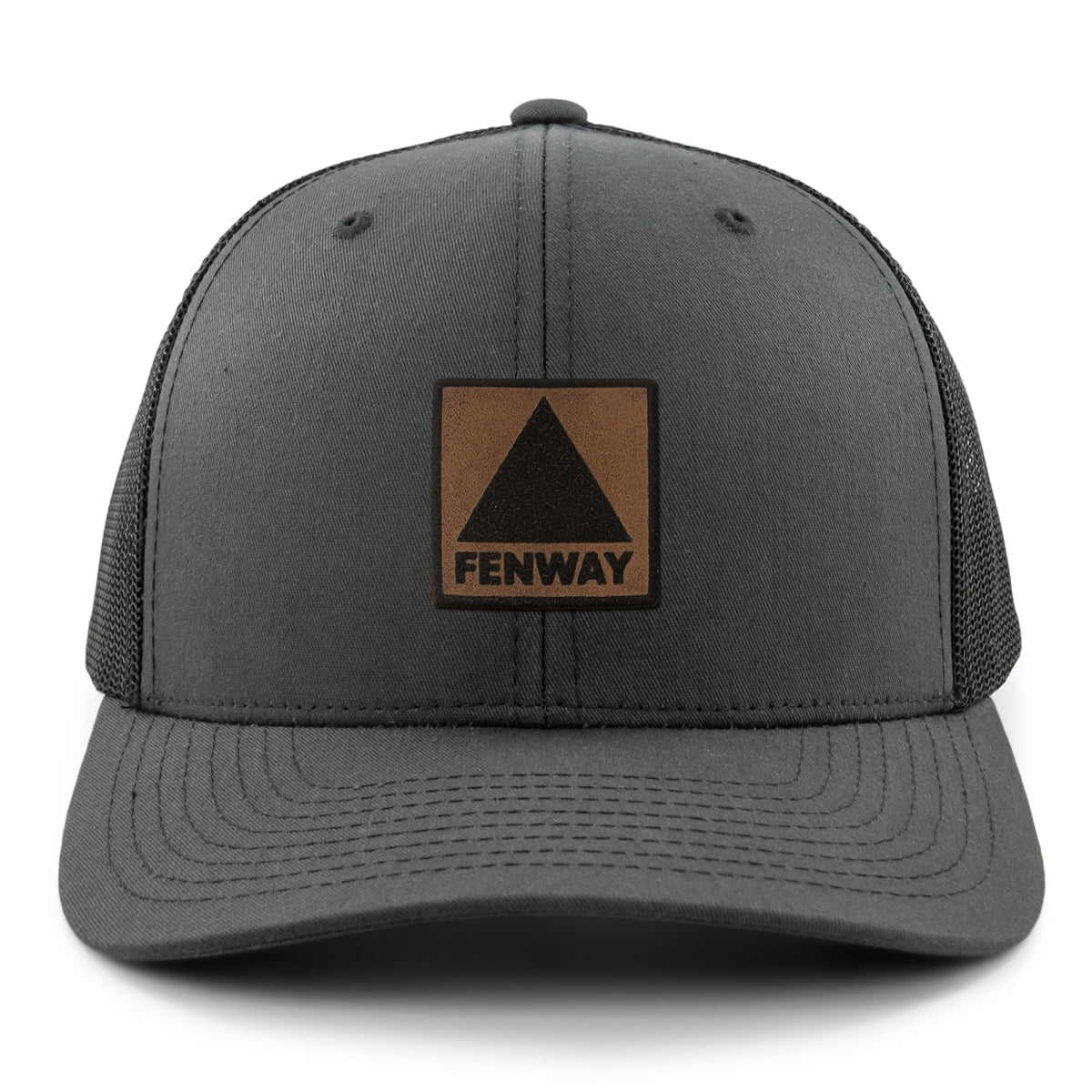 Fenway Leather Patch Classic Snapback Trucker - Chowdaheadz