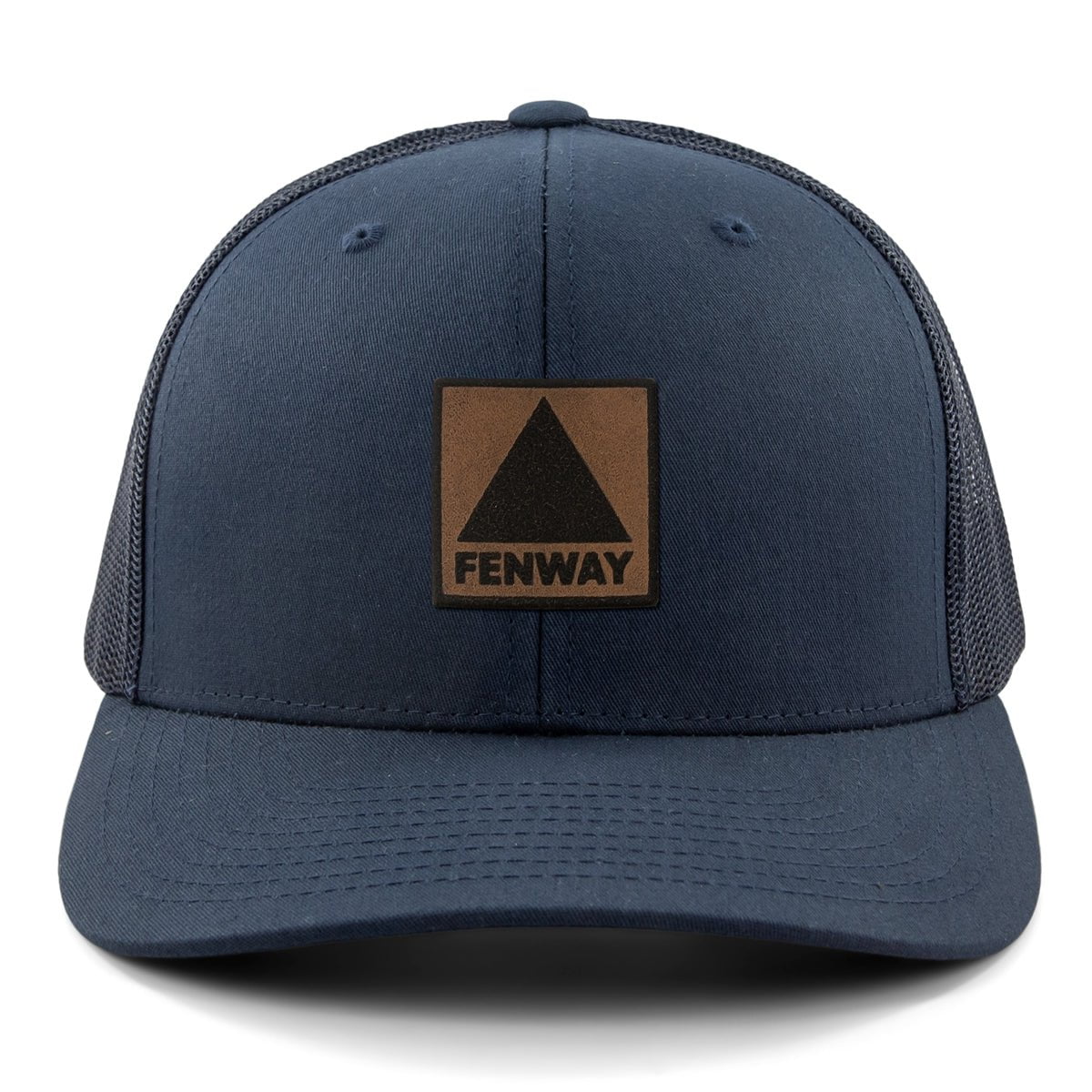 Fenway Leather Patch Classic Snapback Trucker - Chowdaheadz