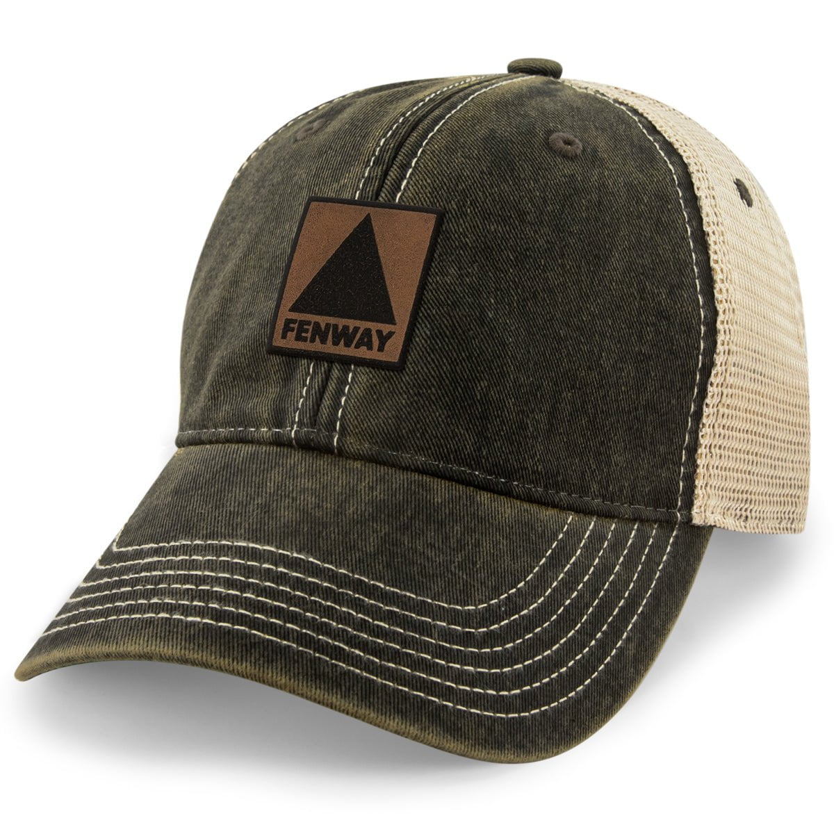 Fenway Leather Patch Dirty Water Trucker - Chowdaheadz