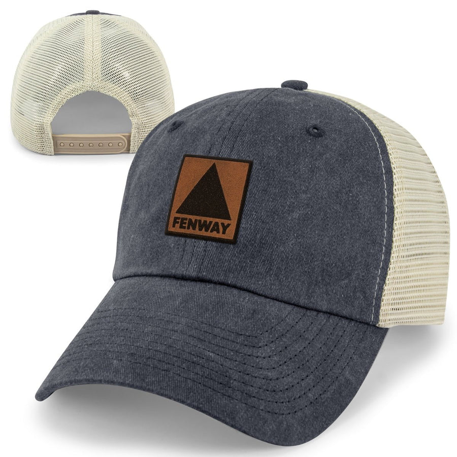 Fenway Leather Patch Relaxed Trucker - Chowdaheadz
