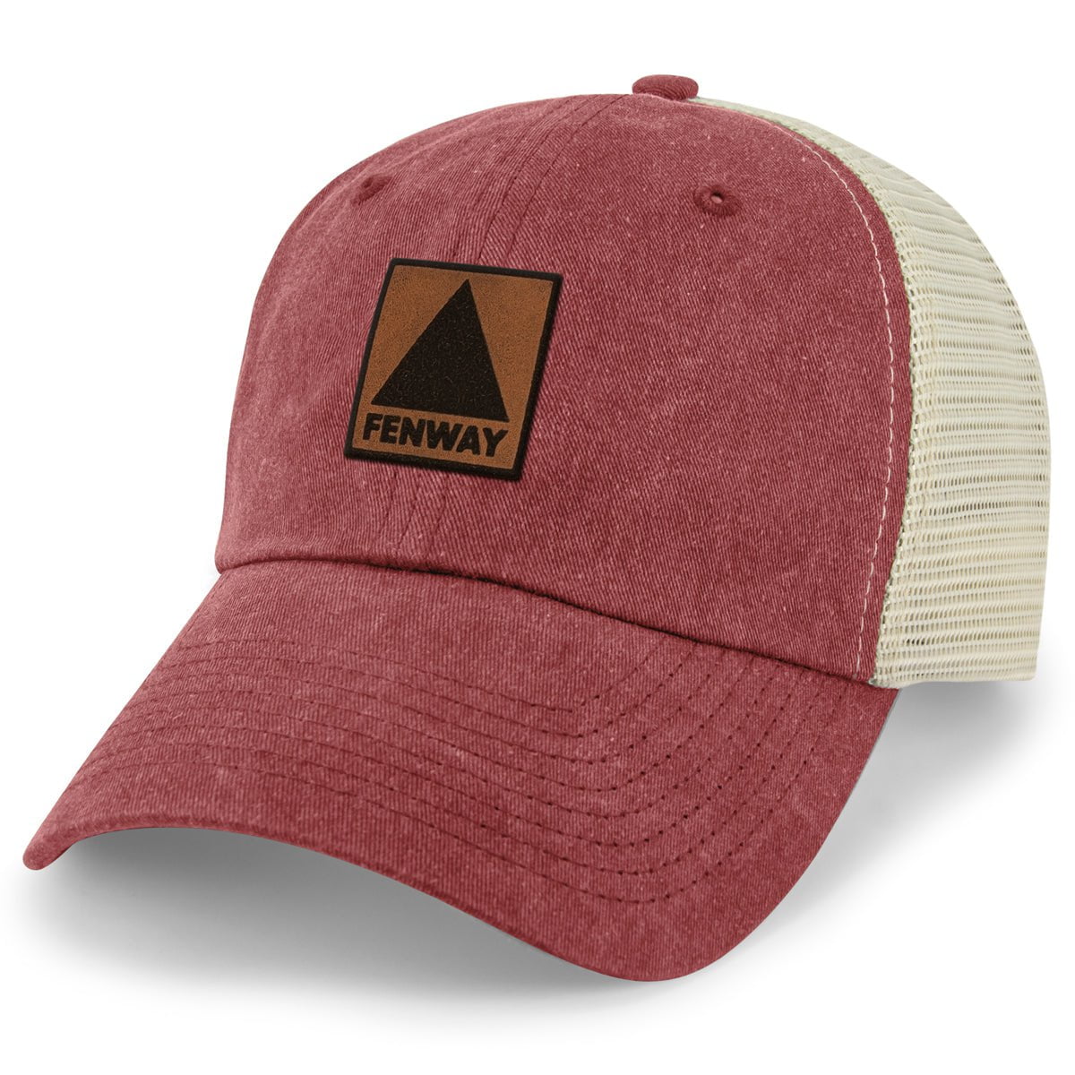 Fenway Leather Patch Relaxed Trucker - Chowdaheadz