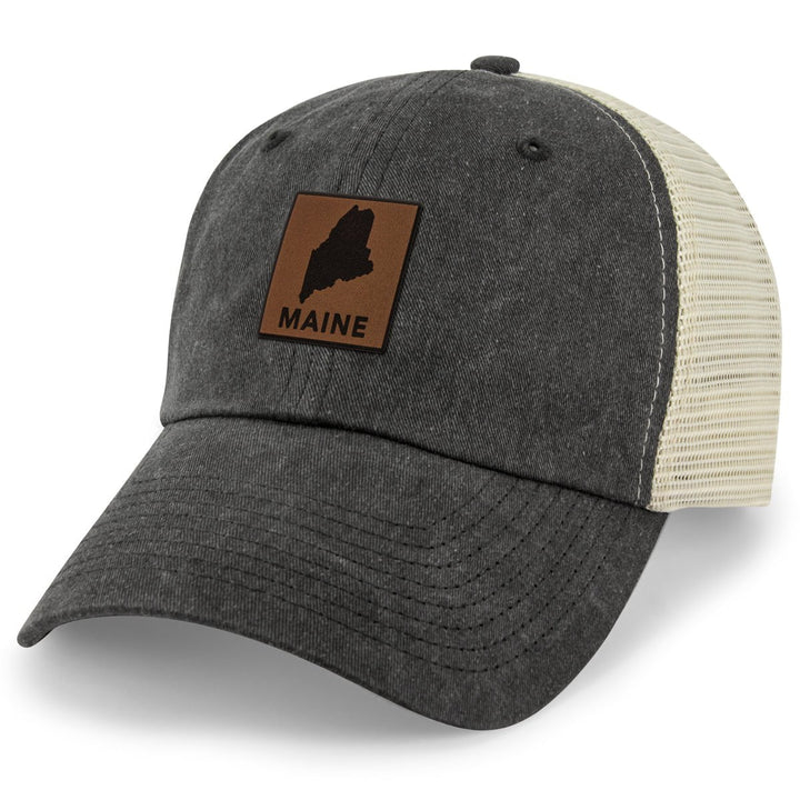 Maine Leather Patch Relaxed Trucker - Chowdaheadz