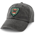 Fenway Sweet & Dirty Patch Washed Dad Hat — main product view in Charcoal