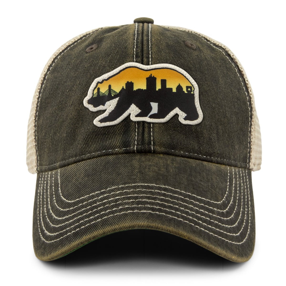 Boston Bear Skyline Patch Dirty Water Trucker - Chowdaheadz