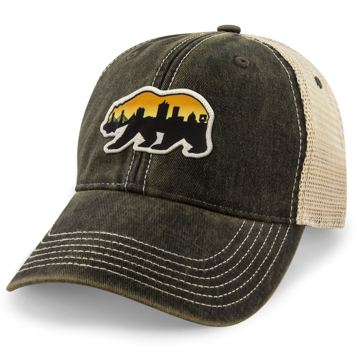 Boston Bear Skyline Patch Dirty Water Trucker - Chowdaheadz