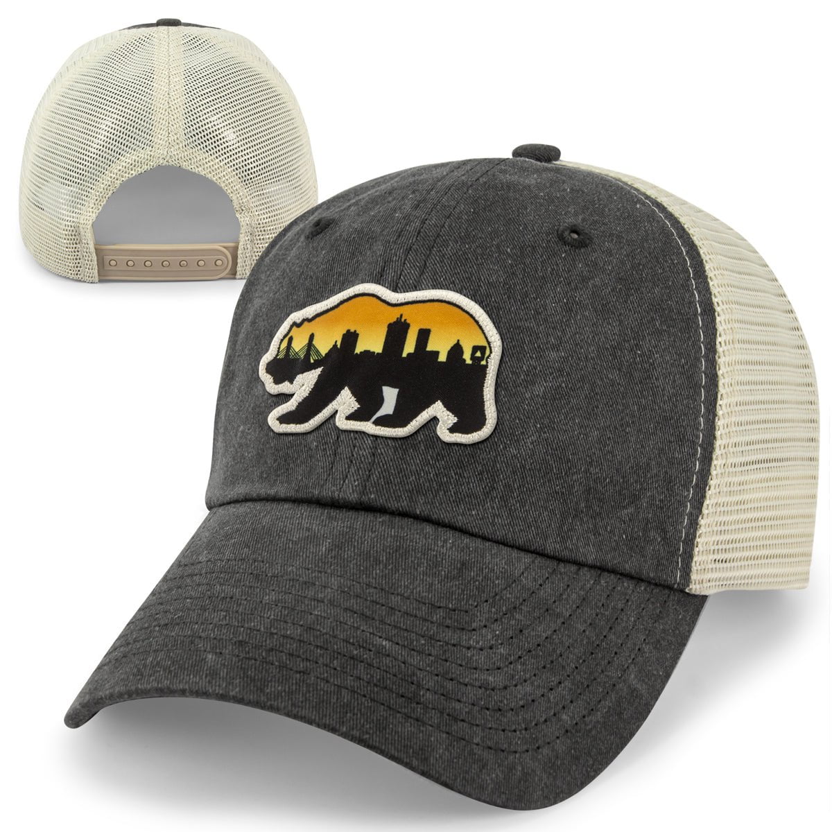Boston Bear Skyline Patch Relaxed Trucker - Chowdaheadz