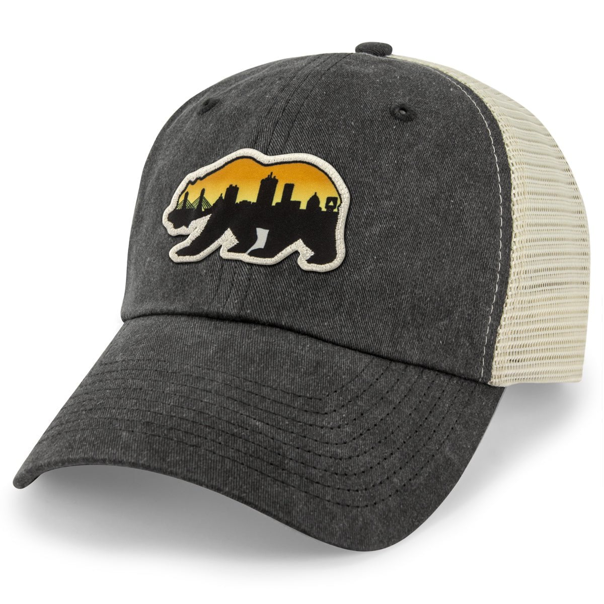 Boston Bear Skyline Patch Relaxed Trucker - Chowdaheadz