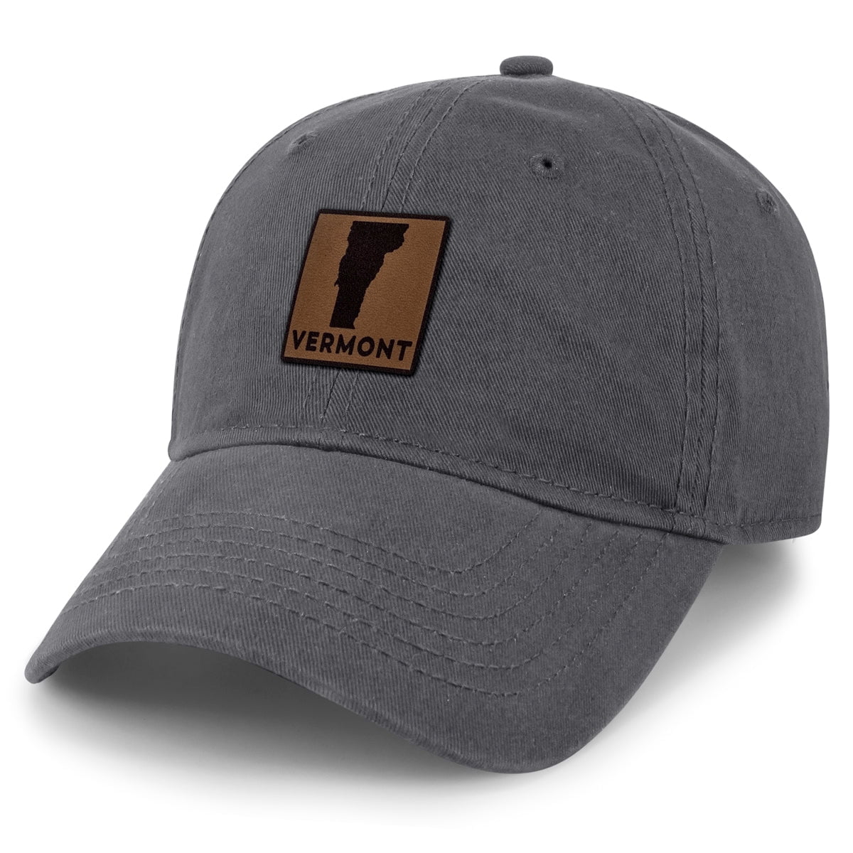 Vermont Leather Patch Dad Hat - Chowdaheadz