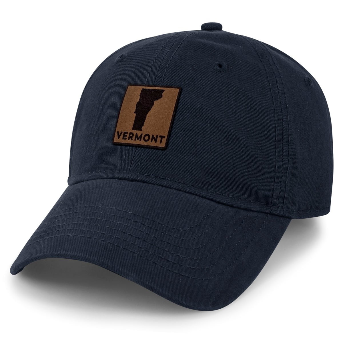 Vermont Leather Patch Dad Hat - Chowdaheadz
