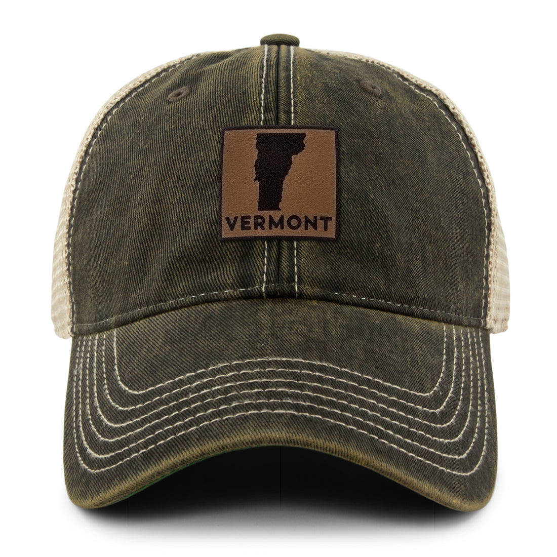 Vermont Leather Patch Dirty Water Trucker - Chowdaheadz