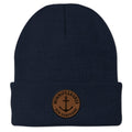Lake Winnipesaukee Leather Patch Cuff Knit - Chowdaheadz