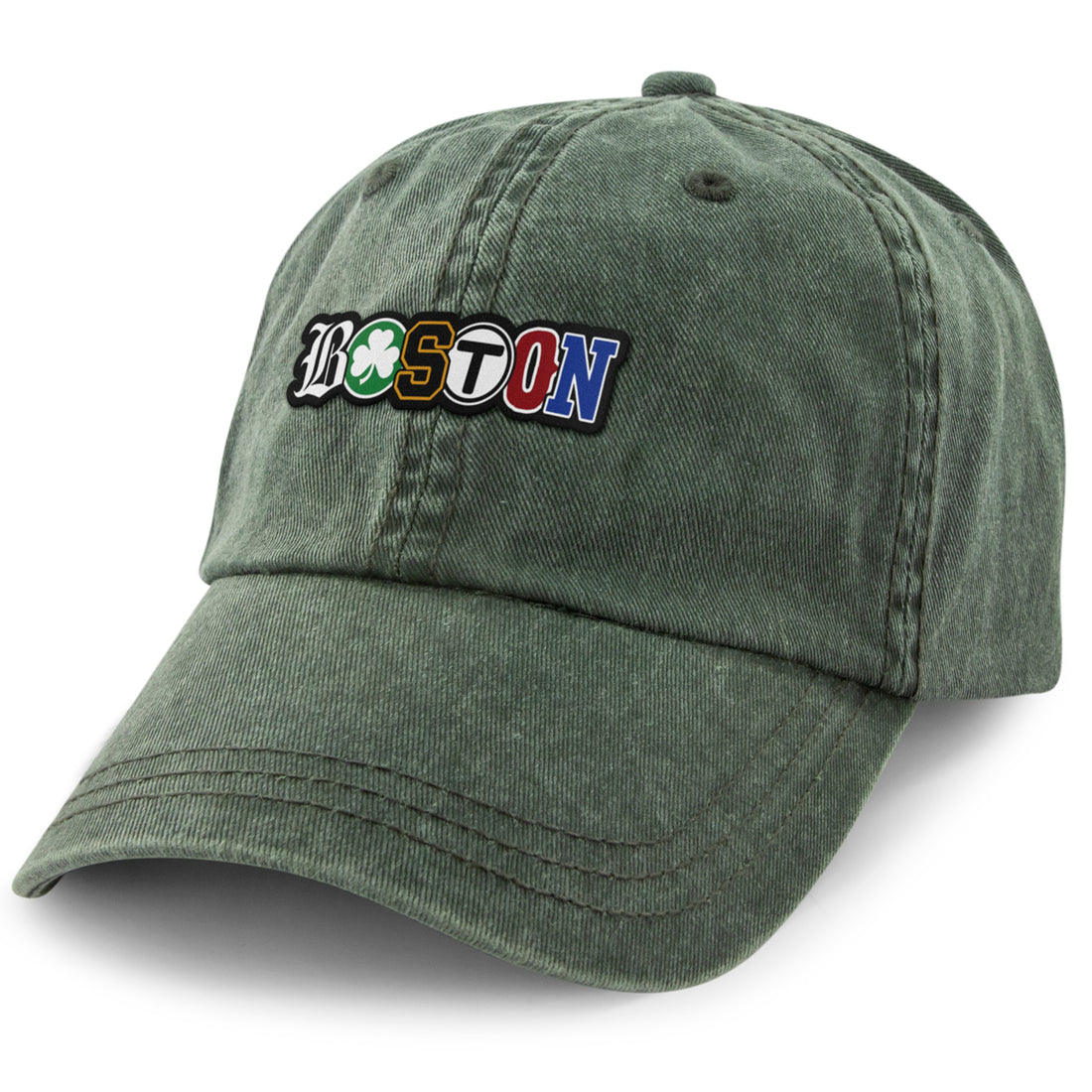 Boston Townie Pride Washed Dad Hat - Chowdaheadz