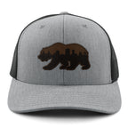 Boston Bear Skyline Leather Patch Classic Snapback Trucker - Chowdaheadz
