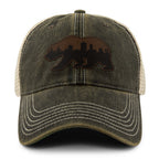 Boston Bear Skyline Leather Patch Dirty Water Trucker - Chowdaheadz