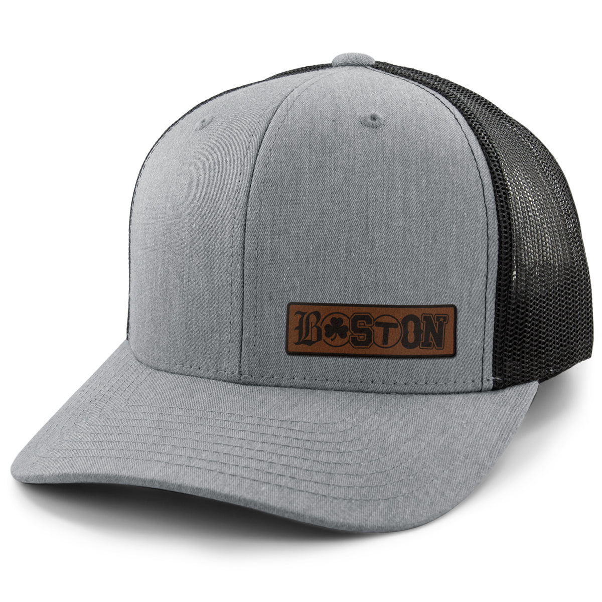 Boston Townie Pride Leather Patch Classic Snapback Trucker - Chowdaheadz