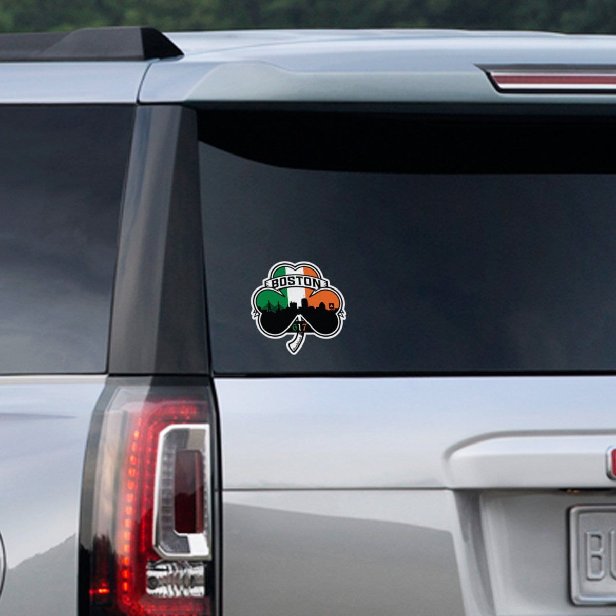 Shamrock Coat Of Arms Sticker - Chowdaheadz