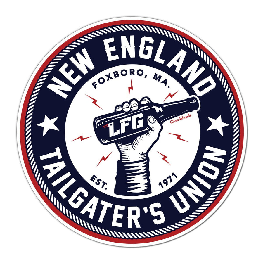 New England Tailgater Union Sticker - Chowdaheadz