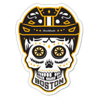 Boston Black & Gold Dead Head Sticker - Chowdaheadz