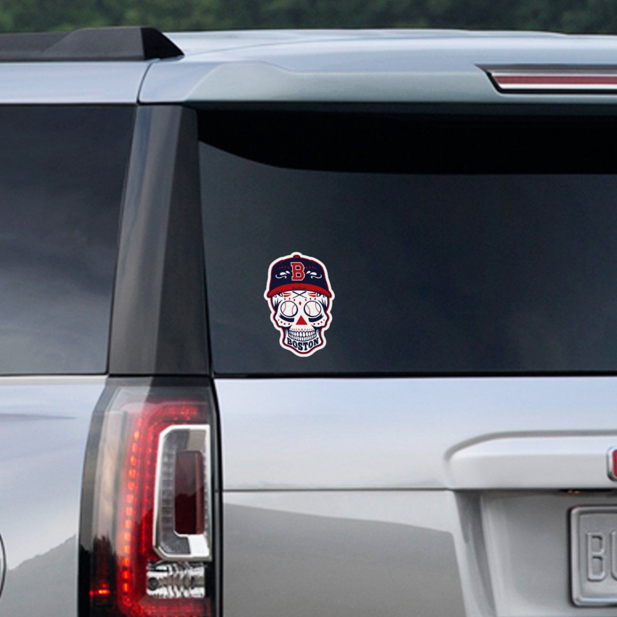 Boston Baseball Dead Head Sticker - Chowdaheadz